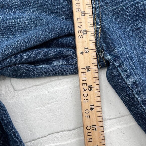 Sasson Jeans Women 14 27Wx30L Dark Blue Baggy Mom Tapered Cotton‎ Retro VTG 80s - Picture 9 of 12